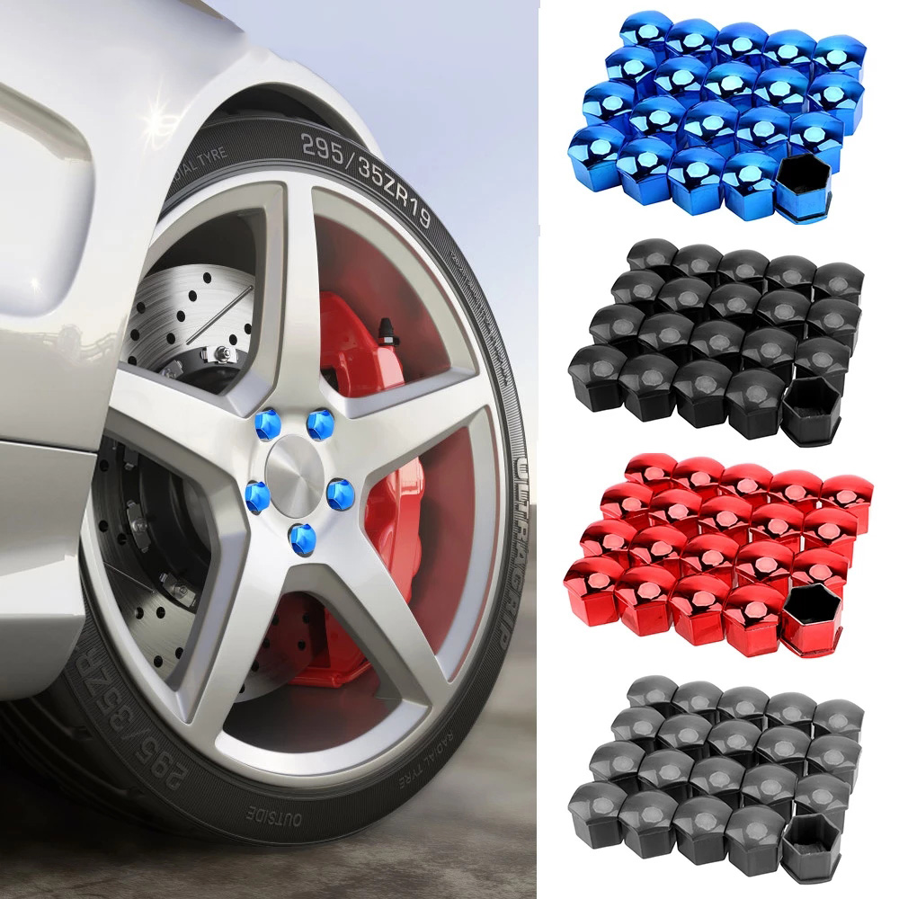 19/17mm 20 stks/set Auto Wielmoer Caps Bescherming Covers Caps Anti-Roest Auto Hub Schroef Cover autoband Moer Bout Exterieur Decoratie