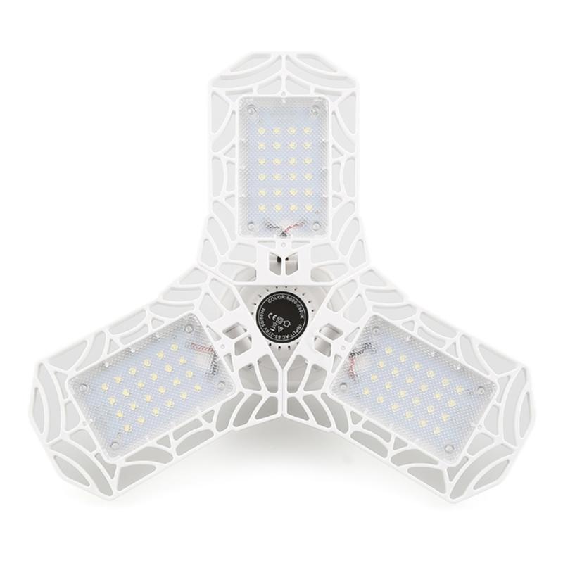 360 Graden Led Garage Licht AC85-265V E26/E27 60W Garage Lamp Waterdicht IP65 Vervormbare Industriële Verlichting Workshop licht: C / 2PCS