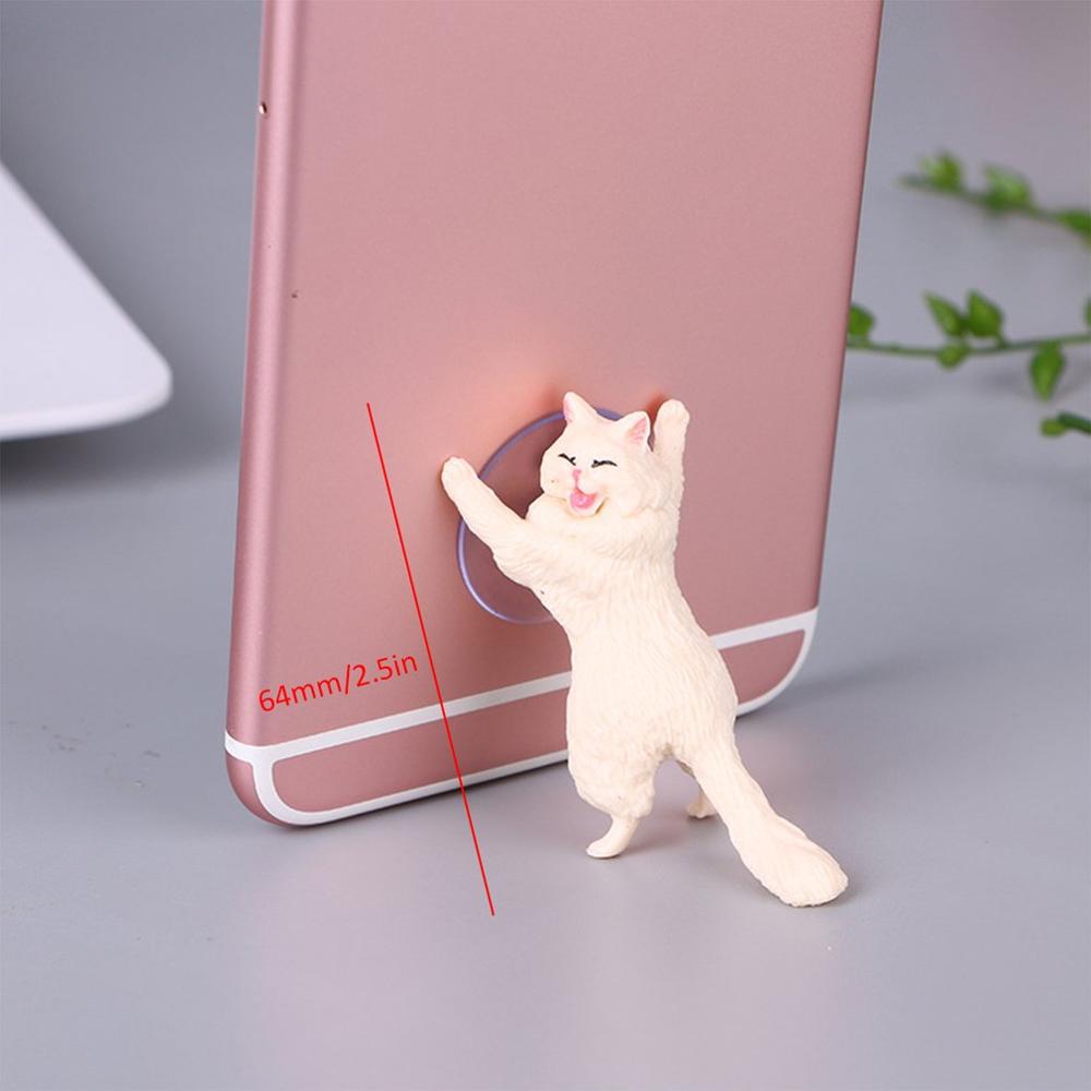 Soporte para teléfono móvil lindo gato soporte Universal para Smartphone soporte de resina soporte de teléfono de