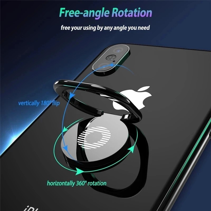 Vingerringhouder Magnetische ultradunne telefoonhouder voor iPhone Luxe metalen draaibare vingerring Mobiele telefoonhouder Standgreep