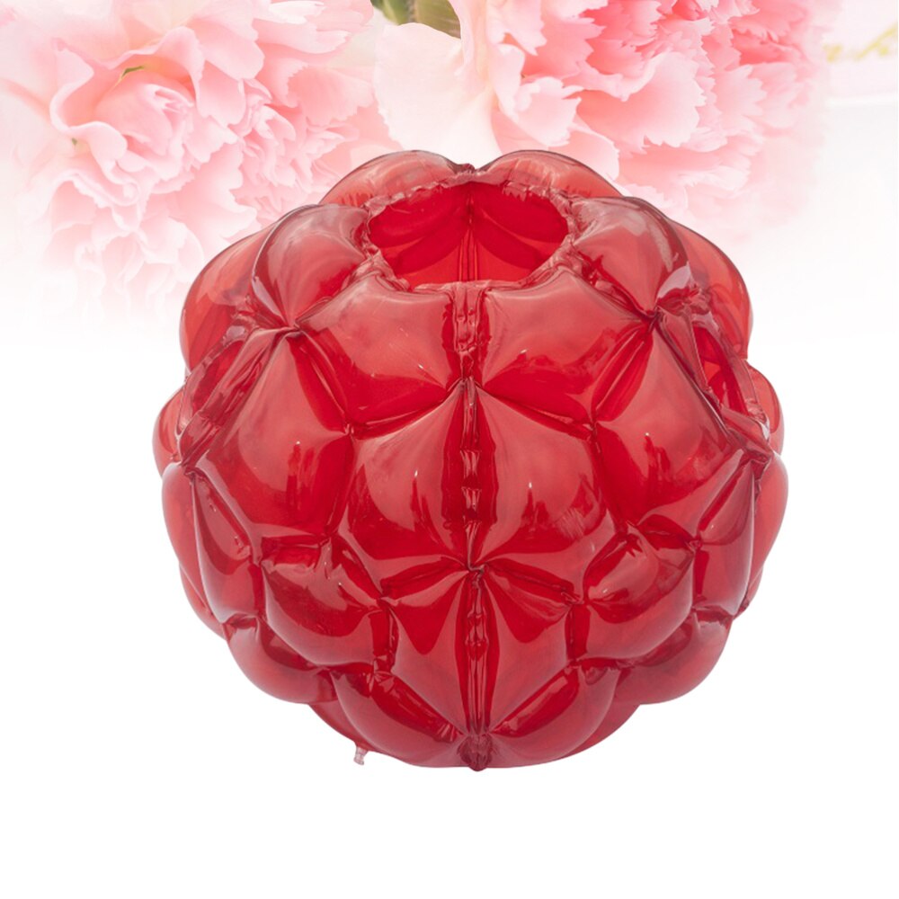 1pc 60*60cm gonflable PVC pare-chocs corps Zorbing Zorb bulle football pour enfants enfants adultes (bleu Transparent)