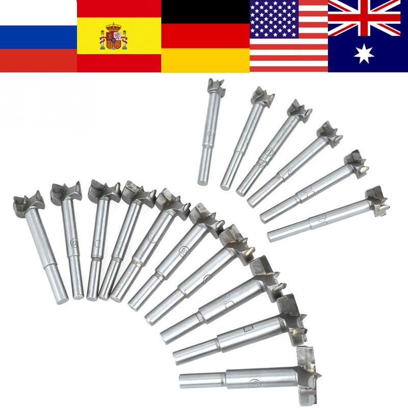 16pcs Hardmetaal Forstner Boor Bits Houtbewerking Platte Hout Snijgereedschap Set
