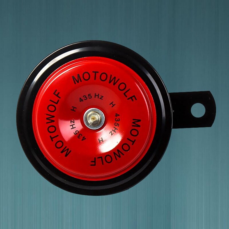 1Pc Motorcycle Horn Moto Trumpet 12V Black Loud 110db Moped Dirt Bike Electric Vehicle Scooter Air Horns Motorbike Classic Horn: Rd
