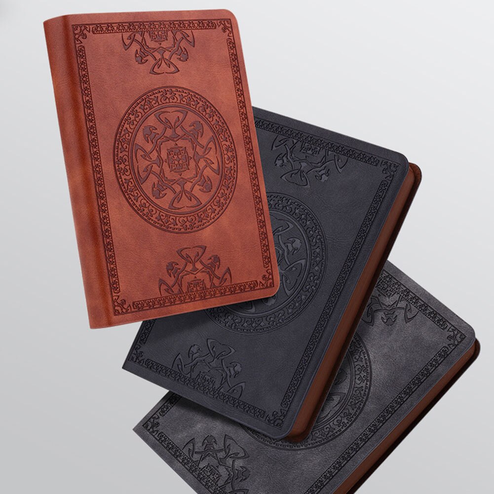 Bloc-notes Vintage Portable en cuir PU, carnet de notes avec motif rétro, carnet de notes remplaçable, papeterie pour Journal de voyage