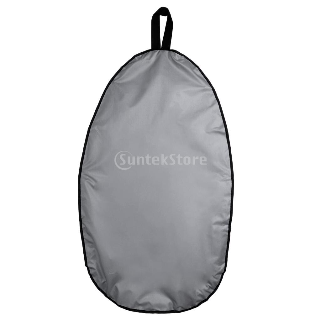 Cubierta de cabina de Kayak Oxford 300D Premium, accesorios de escudo de almacenamiento, impermeable, protección contra el polvo UV, ajustable: S Gray 