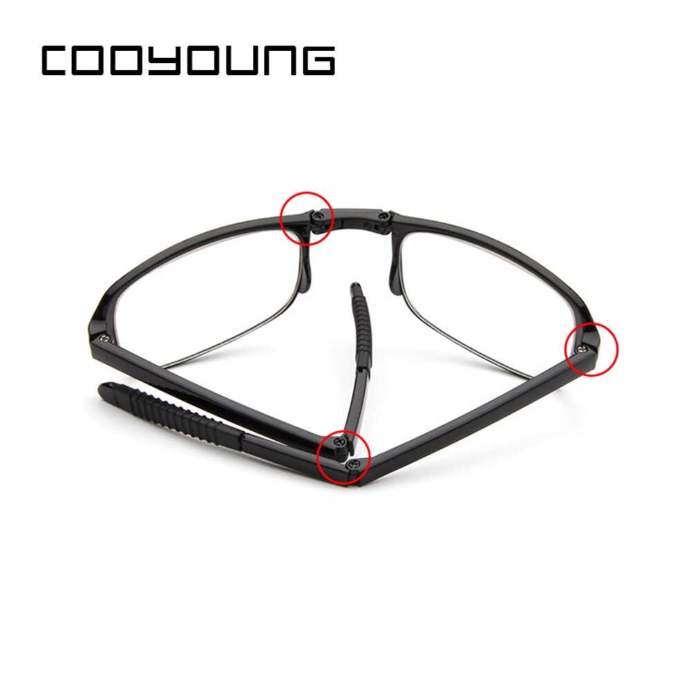 COOYOUNG Foldable Unisex Reading Glasses Men Women Presbyopic Glasses With Box