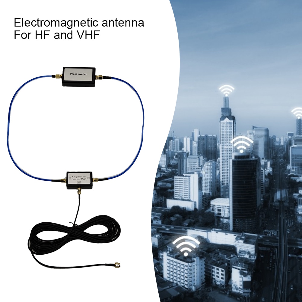 250mW YouLoop Magnetische Antenne Tragbare passiv Magnetismus Schleife Antenne mit Niedrigem Verlust Breitband BALUN für HF VHF