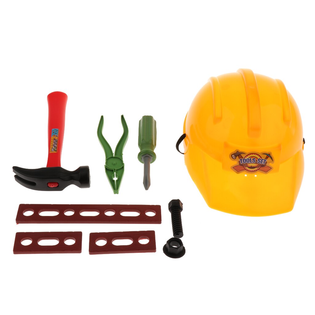 Construction Hard Hat With Pretend Play Tools Halloween Costume For Kids