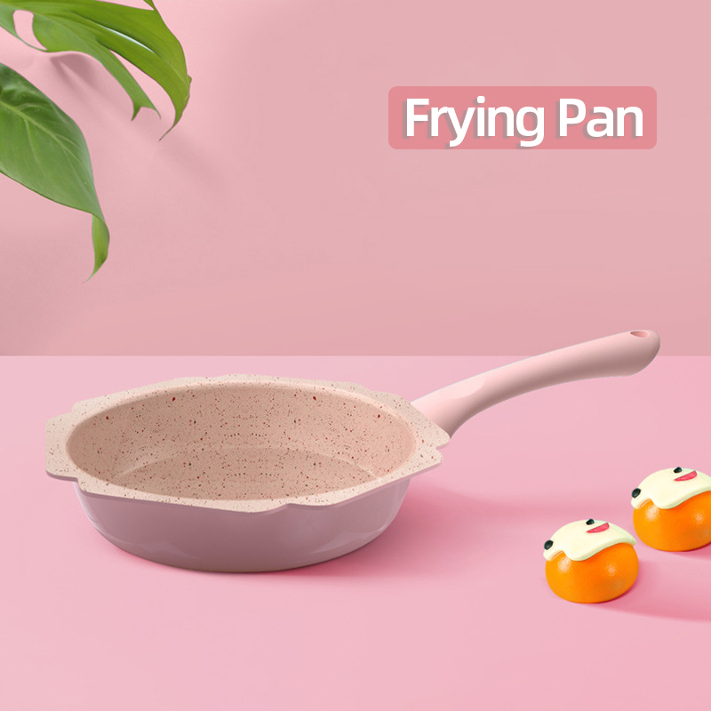 1.7L Induction Cooker Soup Cooking Instant Noodle Bowl With Transparent Lid Mini Enamel Nonstick Small Coffee Milk Pot: 16cm Frying Pan