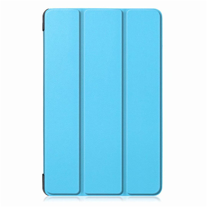 Light weight Ultra Slim 3-Folding Smart Magnetic Case For Samsung Galaxy Tab A 10.1 SM-T510 SM-T515 10.1 inch Tablet Cover: sky blue-ka si te