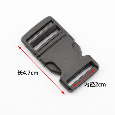 Hebilla de plástico, broches, accesorios para bolsas, hebilla de bolsa, hebilla de accesorios, hebilla de seguridad, correa de nylon para mochila: 2cm