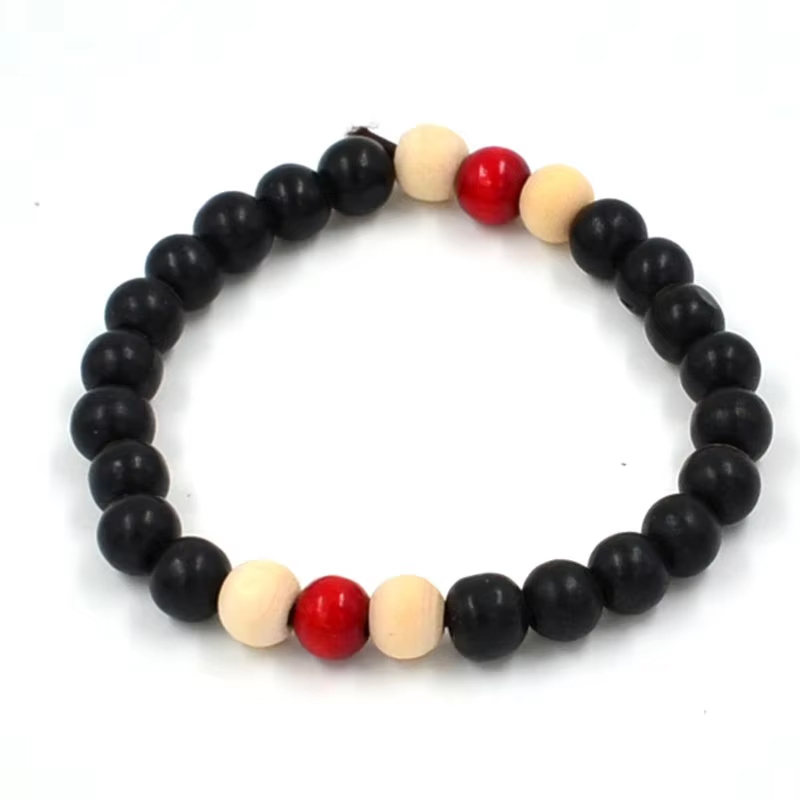 108 Beads 8mm Natural Sandalwood Buddhist Buddha Meditation Beads Bracelet For Women Men Prayer Bead Rosary Hanging Decoration: Dark Gold