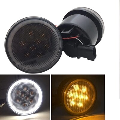 Luz De Intermitente Delantera Izquierda Para Jeep Wrangler JK (2014-2016) – Evan-Fischer, Con Bombilla