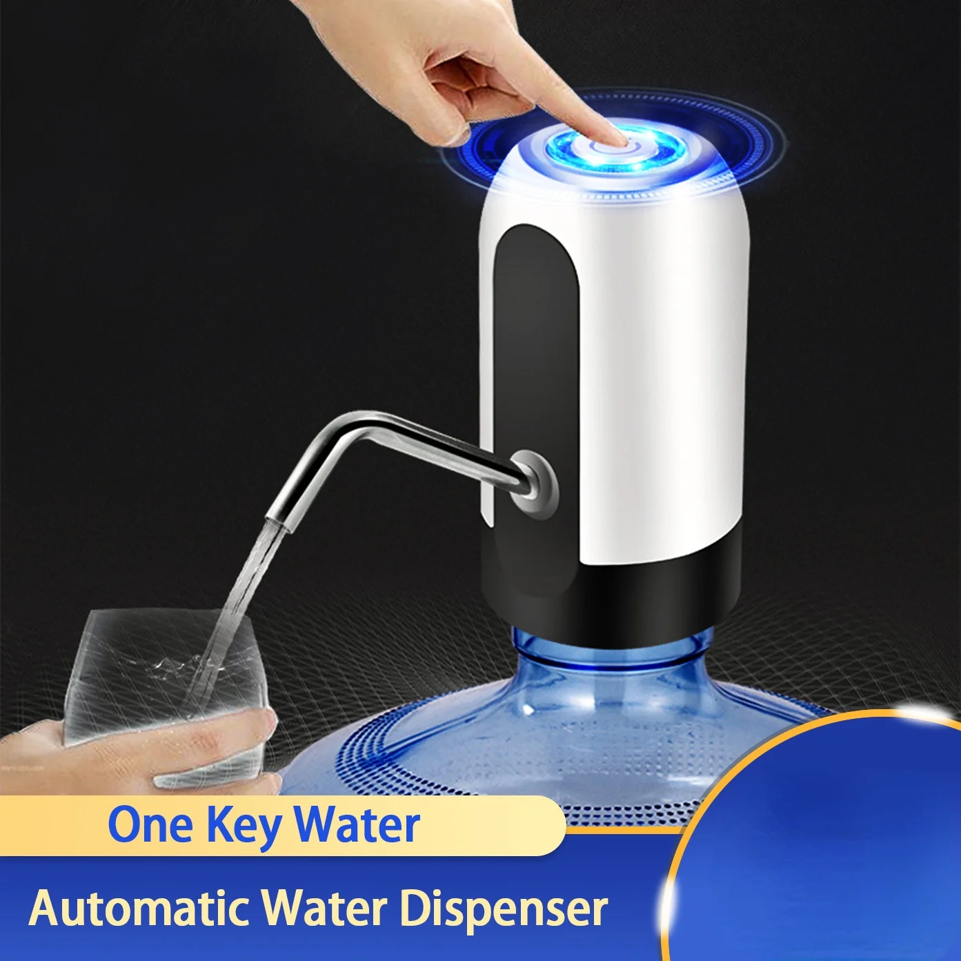 Bottle Pump USB Charging Automatic Electric Water Dispenser Pump One Click Auto Switch Drinking Dispenser