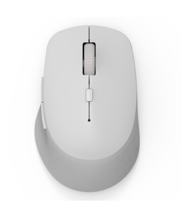 Rapoo-ratón inalámbrico silencioso multimodo, dispositivo compatible con Bluetooth, 1600DPI, 2,4 GHz, para conexión de tres dispositivos,: Silent Light Gray