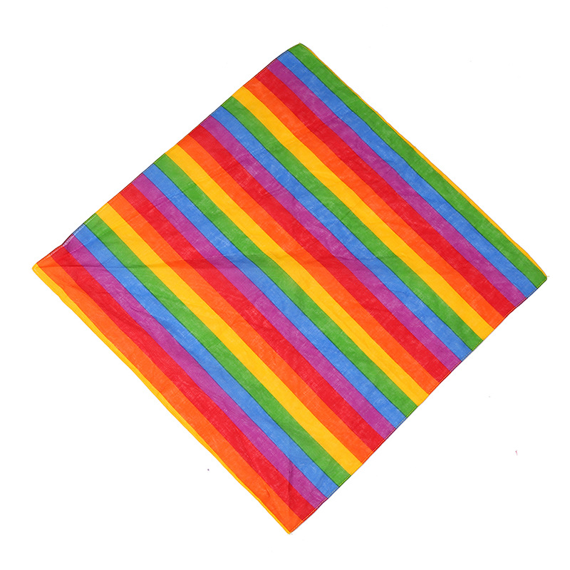 Rainbow Bandana Unisex Square Scarf for Party Celebration Supplies Gay Pride LGBTQ Bandanas Headband Handkerchief Square Scarf: 1