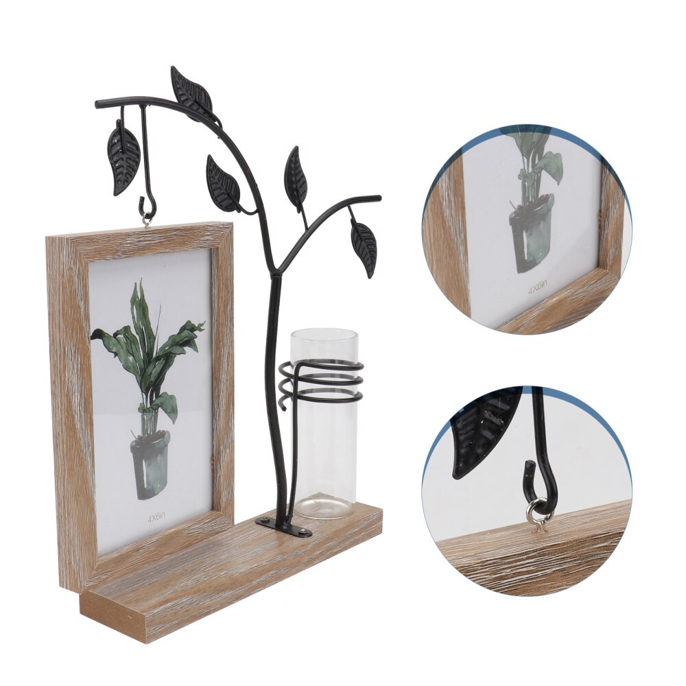 1Set Classic Photo Frame Wrought Iron Photo Frame Waterproof Iron Photo Frame: Default Title