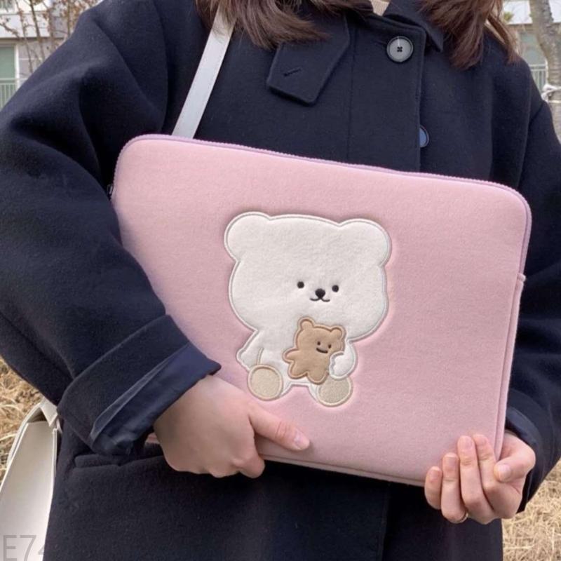 E74D Bear Laptop Torba Pijana bawełniana bawełniana szokująca tabletka