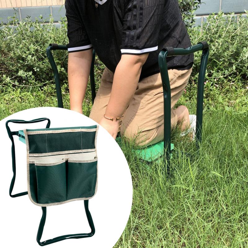 Bærbar eva haveknæler sæde værktøjstaske udendørs arbejde til beskyttelse knæskammel havearbejde værktøj opbevaringsposer værktøjssæt (ingen hylde)