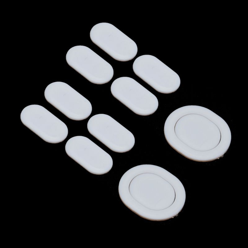 2 Sets/pack Tiger Gaming Mouse Feet Mouse Skate For Logitech G102 G PRO Wired White Teflon Mouse Glides Curve Edge 634B