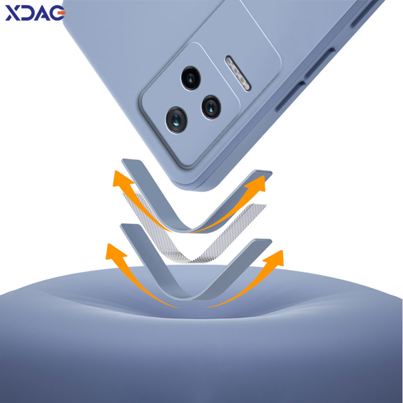 Coque arrière carrée originale en Silicone liquide pour Xiaomi POCO F4 GT 5G, étui de protection souple pour appareil photo, mignon, sac Funda