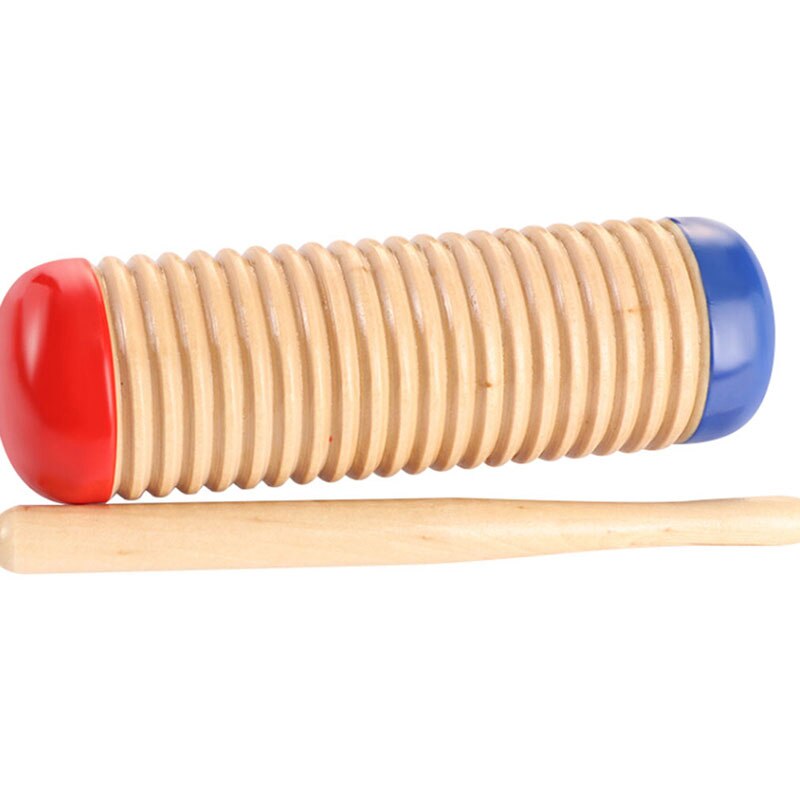 Wooden Guiro Music Toy For Baby Kid Child Early Educational Toy Musical Instrument Rhythm Toys Tool Percussion With Mallet