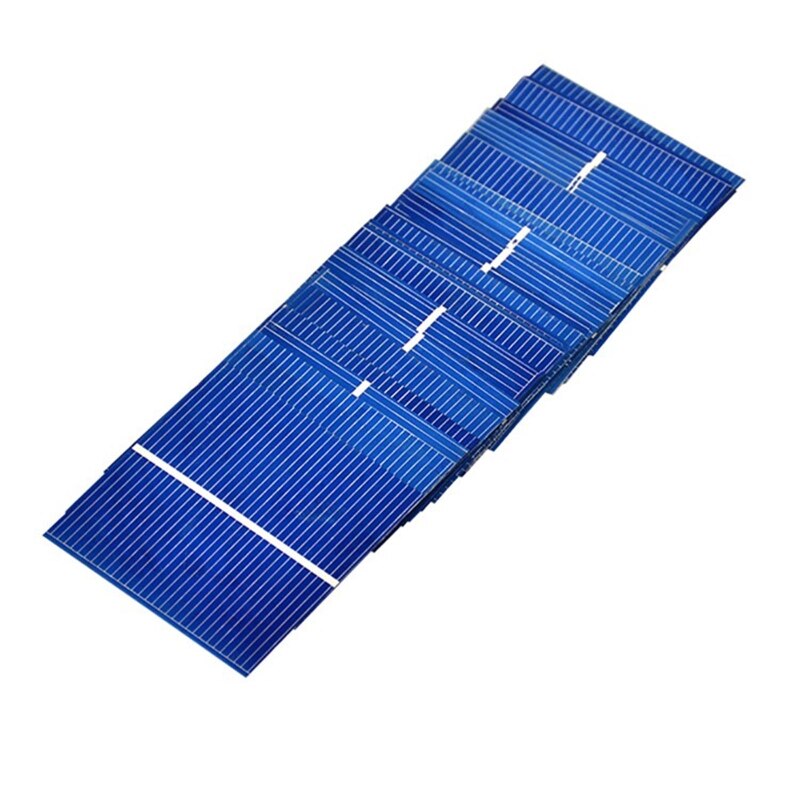 50 Sheets/set 52x52mm Polycrystalline Silicon Solar Panel DIY Solar Cell Cutting Sheet Solar Energy Battery Panel