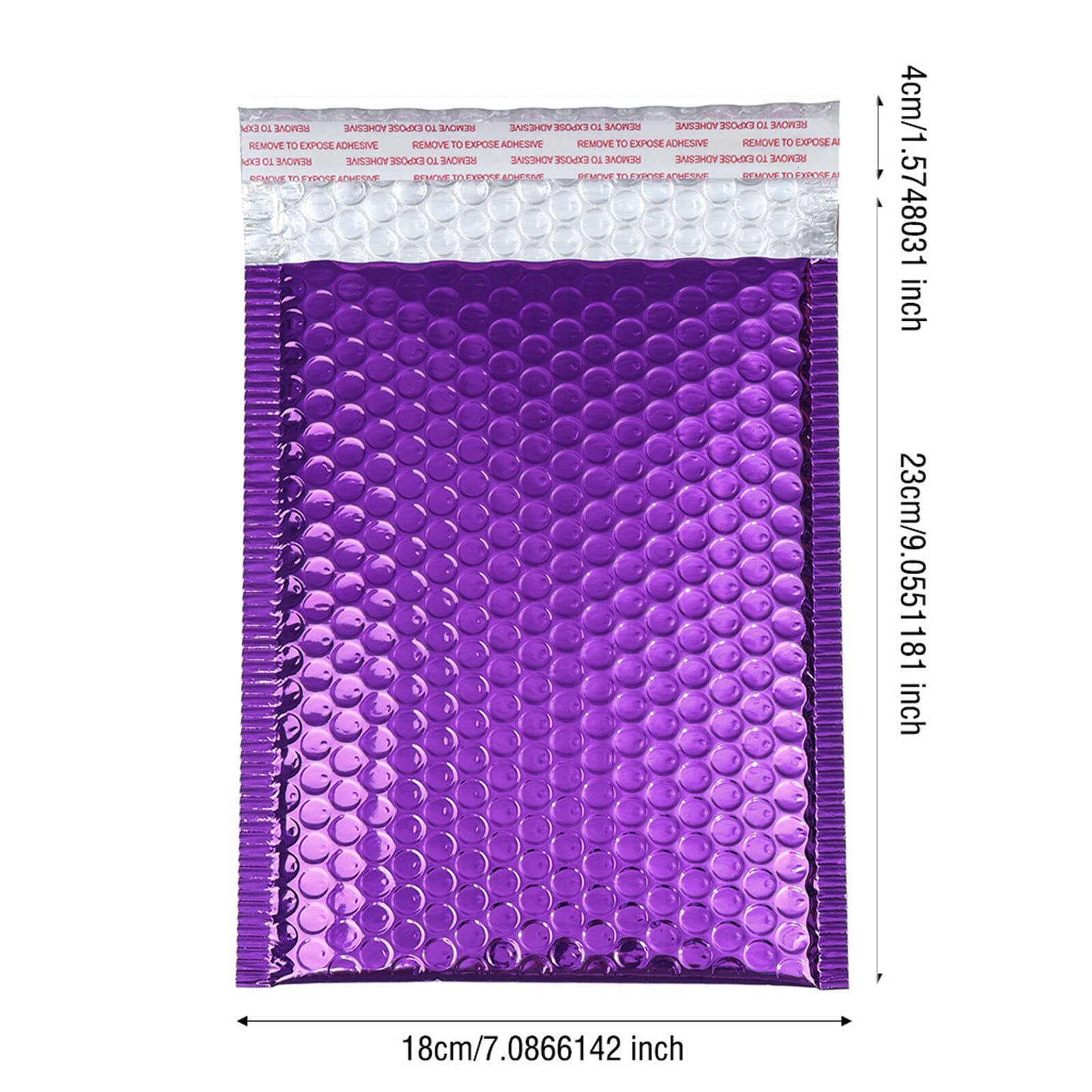 50PCS 18*23cm Bubble Mailers Padded Envelopes Lined Poly Mailer Self Seal aluminizer Bubble Mailer Envelopes Mailing Bag: Default Title