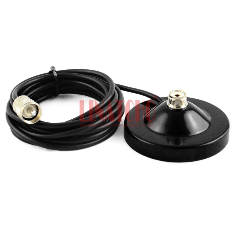 3 metros 3D cable PL259 conector UHF SO239 zócalo diámetro 9cm antena coche base soportes magnéticos