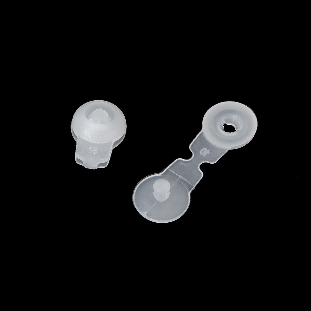 100 Wristbands Locking Snaps Disposable Single Snap Buttons Set Plastic Conjoined Fixed Buckles Wrist Band Fasteners Accessories