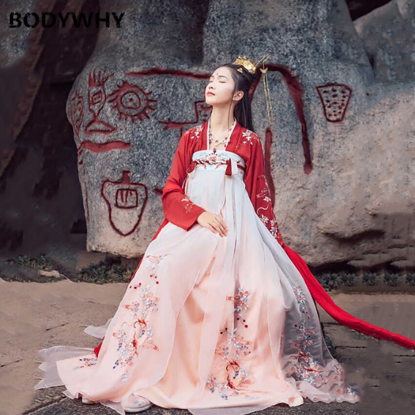 Hanfu vestido de disfraz chino antiguo Koi ropa tradicional para mujeres de hadas estilo Festival diario trajes danza