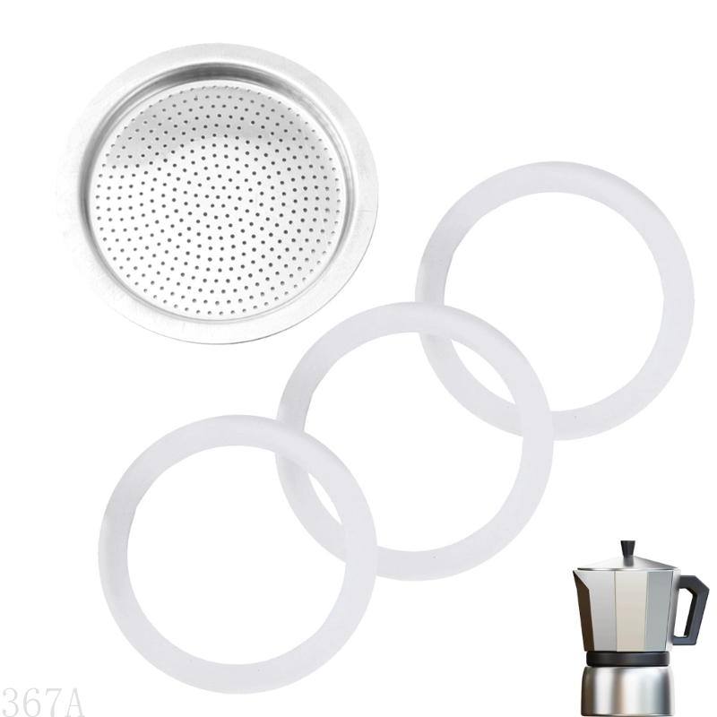 Koffiezetapparaat Vervangingsset - Pakkingen, Afdichtingen, Aluminium Filter - Voor 367A Model: Saai