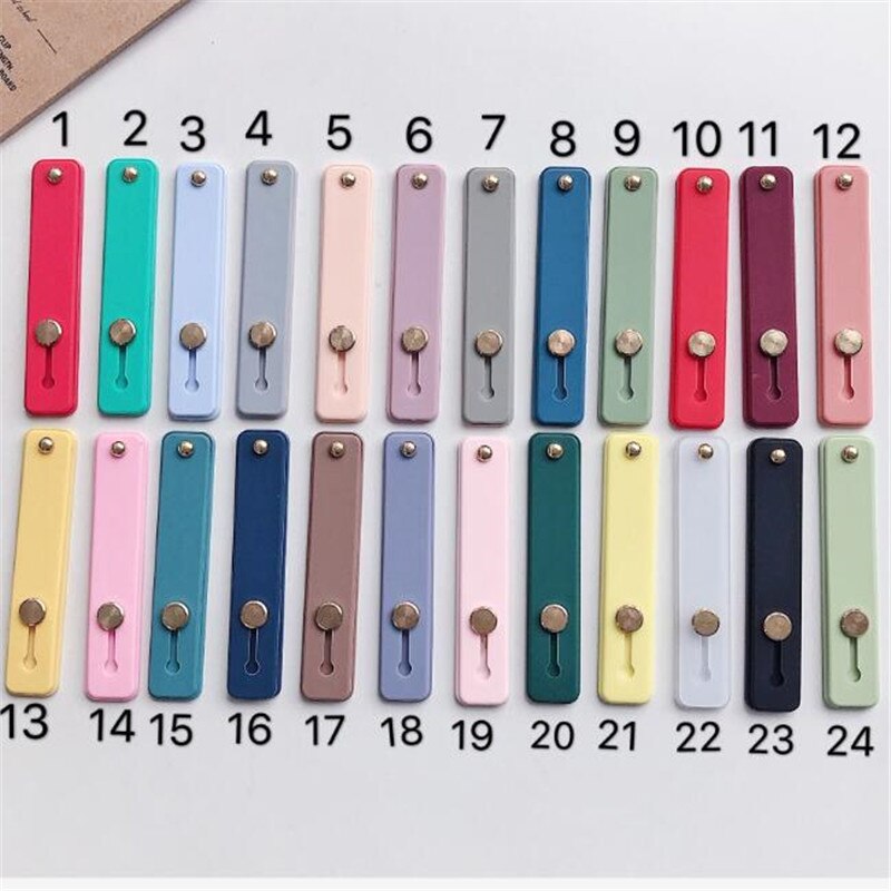 Polsband vinger ring grip mobiele telefoonhouder standaard duwen trekken sticker pasta universele handband auto telefoonhouder beugel