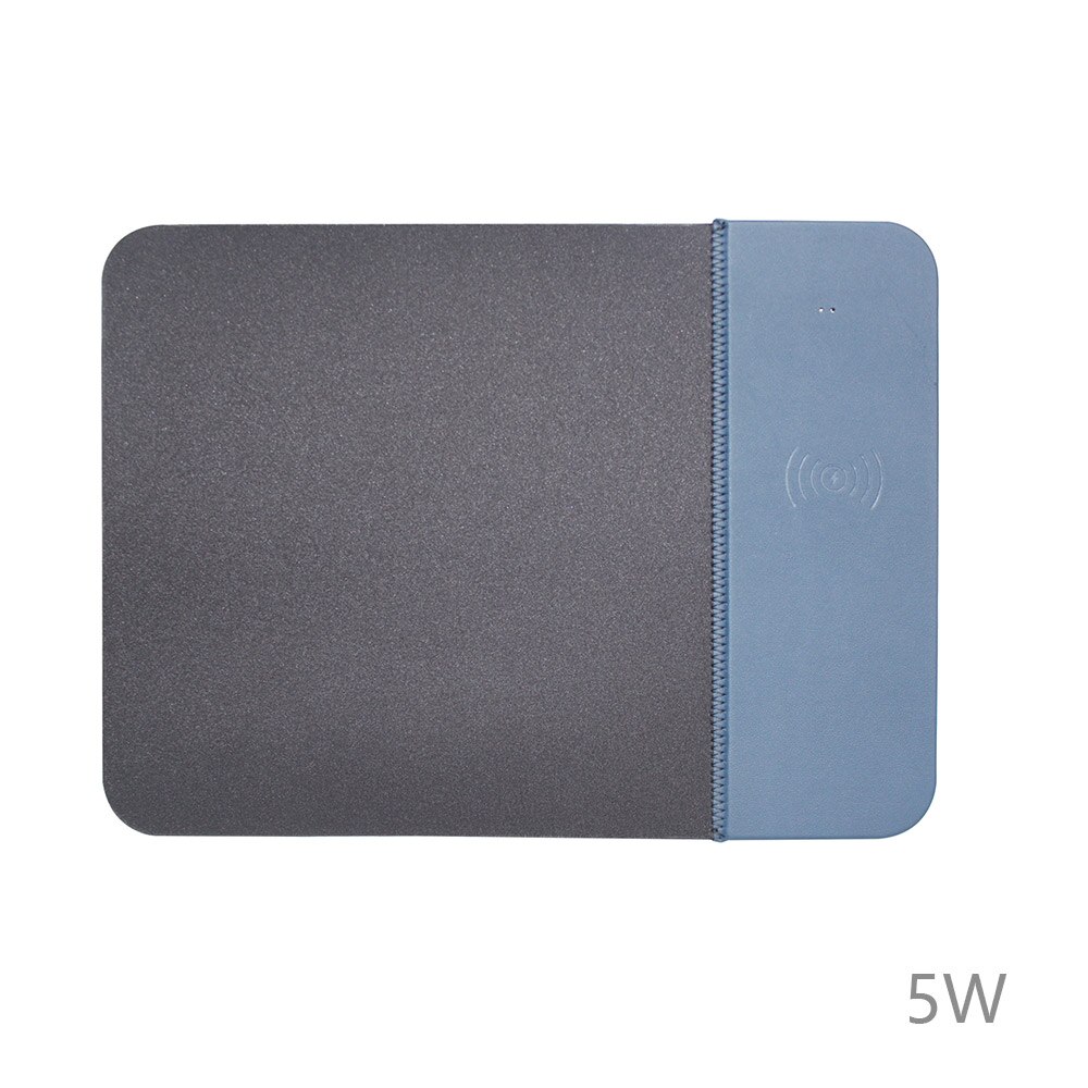 Kisscase qi trådløs lader lademusematte til iphone 8 8 Plus x xs xr pu lær musematte til samsung  s8 s9 s10 s10e