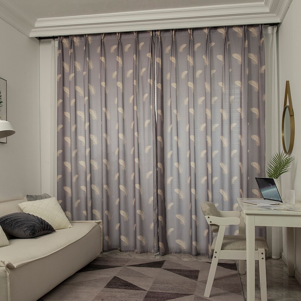 2 Panel Blackout Curtains for Living Room Modern Thermal Insulated Printed Drapes Window Curtains for Bedroom Kitchen Home Decor