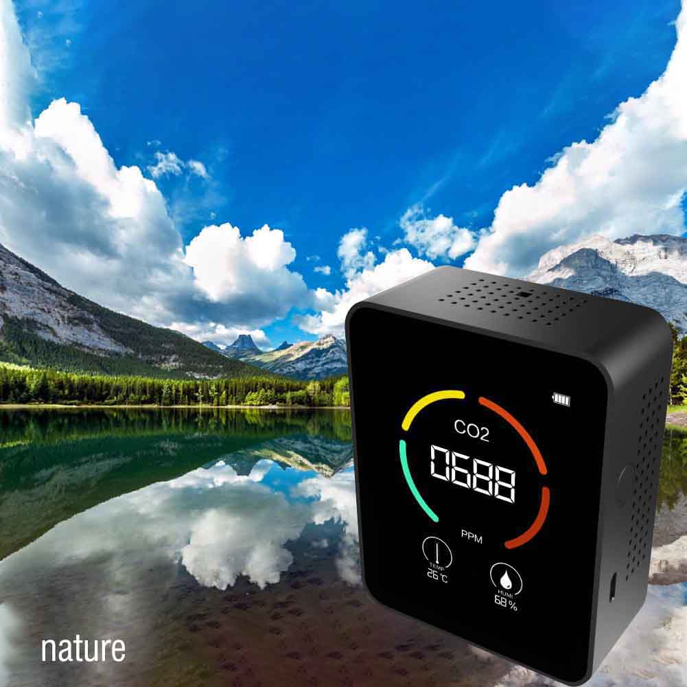 Smart CO2 Sensor Air Detector Carbon Dioxide Detector Agricultural Production Greenhouse CO2 Meter Air Monitor