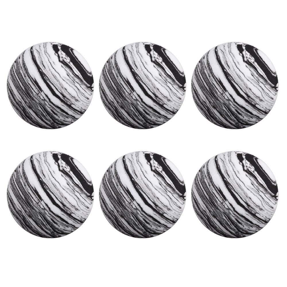 12 Stks/zak Golfballen 42Mm Diameter Sport Ballen Rainbow Foam Praktijk Golfballen Voor Indoor Of Outdoor Golf Training ballen: 12pcs Black balls