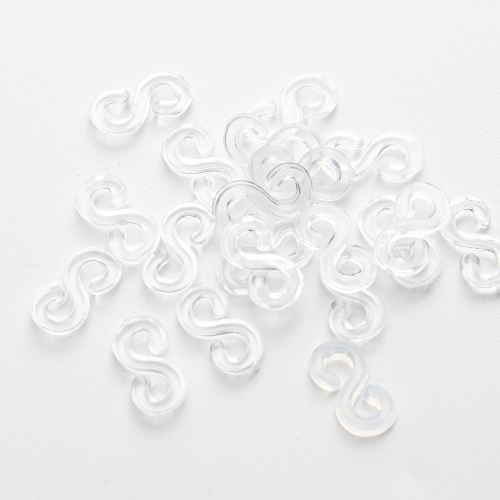 500 Stuks S Clips Voor Kleur Elastiekjes Armband Haken Sluitingen Plastic Connectoren Sieraden Handcrafts Diy Maken Accessoire Kit: Black
