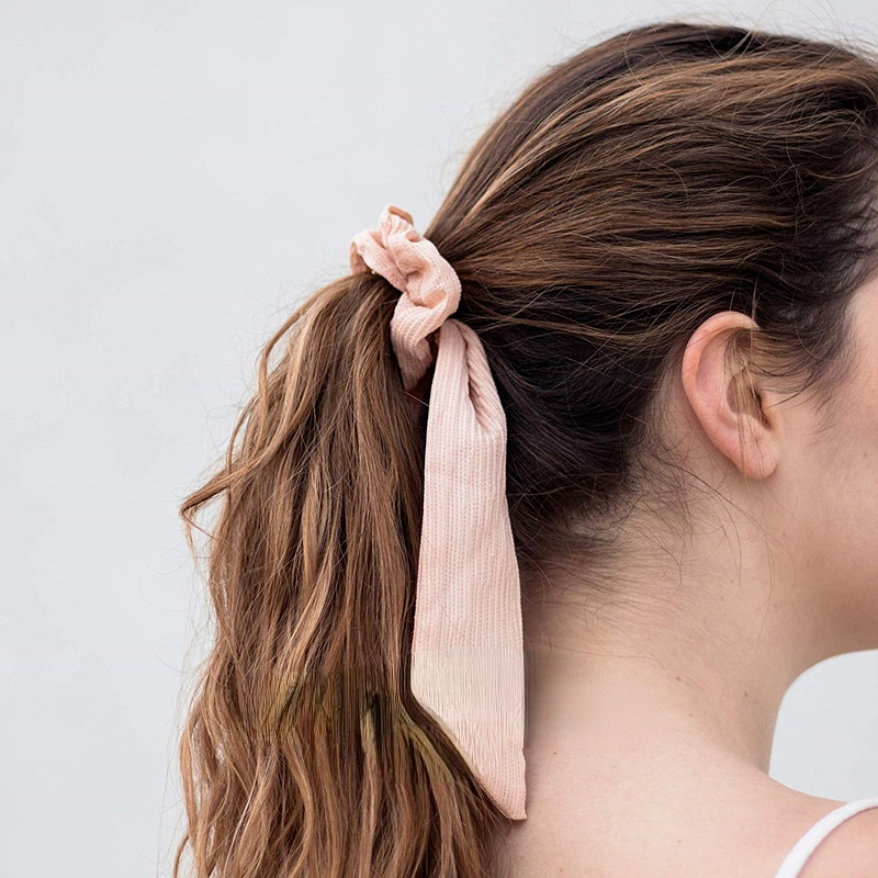 pañuelos para el pelo scrunchies diademas Coletero de seda Simple para mujer, cinta elástica suave, banda de goma para el pelo, accesorios para el cabello para niña lazos pelo niña gomas adornos trabas pelo mujer niña