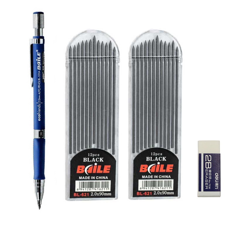 Mechanische Bleistift einstellen 2,0mm Kawaii Automatische Bleistift Bleistifte für Schreiben freundlicher Mädchen Schule Prüfung Lieferungen Niedlich Schreibwaren