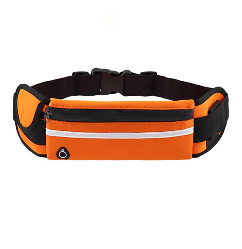 Waist Pack Sport Fanny Pack for Women Men Mini Portable Convenient USB Waterproof Phone Belt Bag Fanny Pack Men for Outdoor Run: Orange