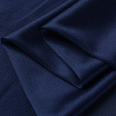 High-elastic and light-elastic knit Ribery fabric lining lining chiffon skirt fabric elastic force. soft. Drape. Silk luster.: 18 Navy