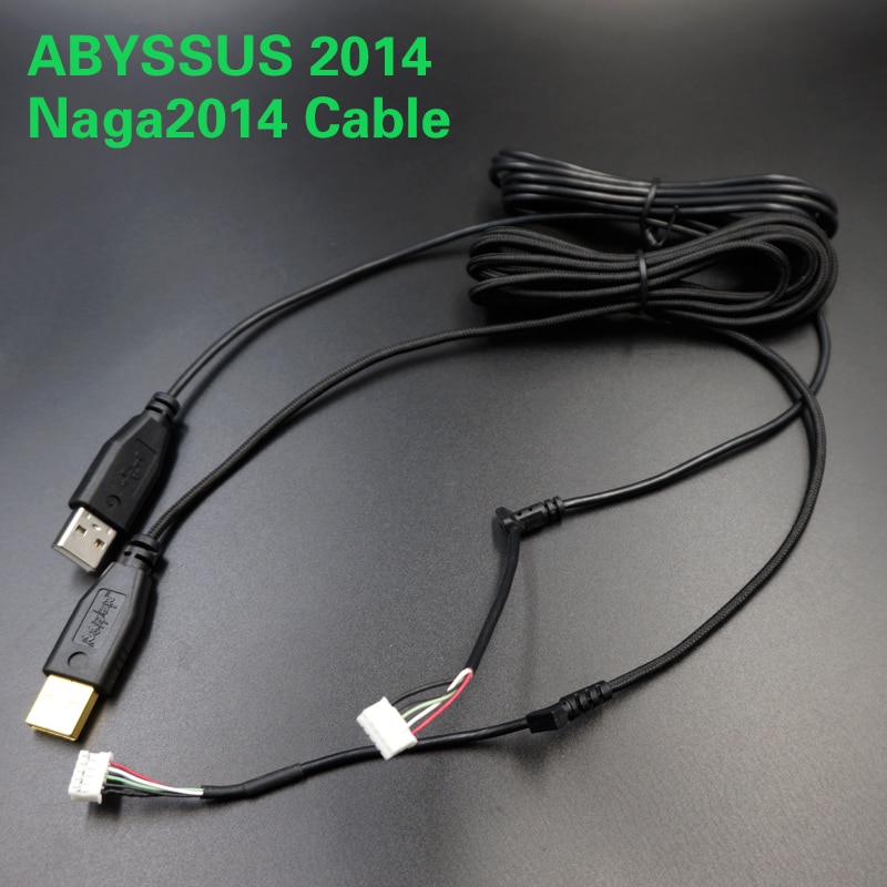 USB Mouse Cable Line Nylon Braided Wire for Razer Abyssus Naga Imperator Mouse Replacement Cable Free Mouse Skates