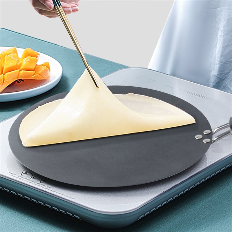 Nonstick Crepe Pancake Pan Round Griddle Fast Omelette Pan Cooking Egg Breakfast Frying Pan Steak Kitchen Non-Stick Cookware
