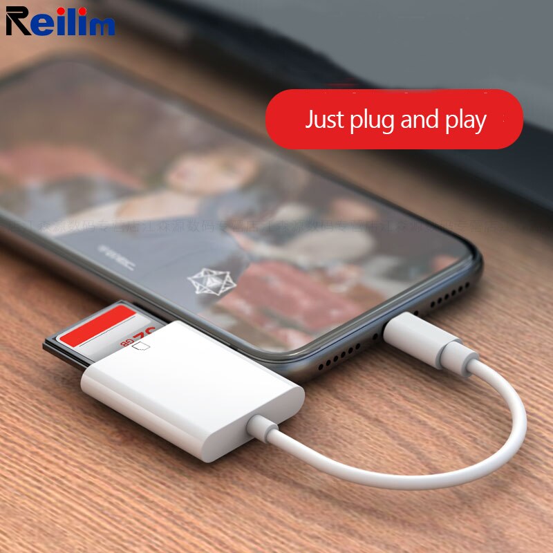 Micro SD Card Reader for Lightning to SD Card Camera Reader Adapter for TypeC OTG Card Reader for Macbook Mobile Phone IOS USB-C