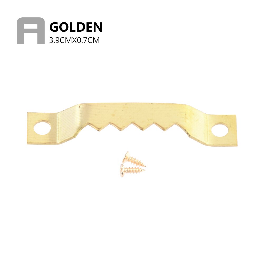 25Pcs Small Heavy Duty Sawtooth Picture Frame Hanger Hanging Photo Wall Oil Painting Mirror Saw Tooth Hooks with Screws: 7x39mm