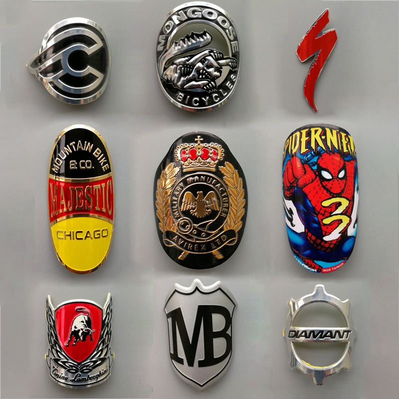 Fiets Frame Metalen Bike Head Badge Borden Hoofd Buis Accessoires Waterdichte Mountainbike Sticker