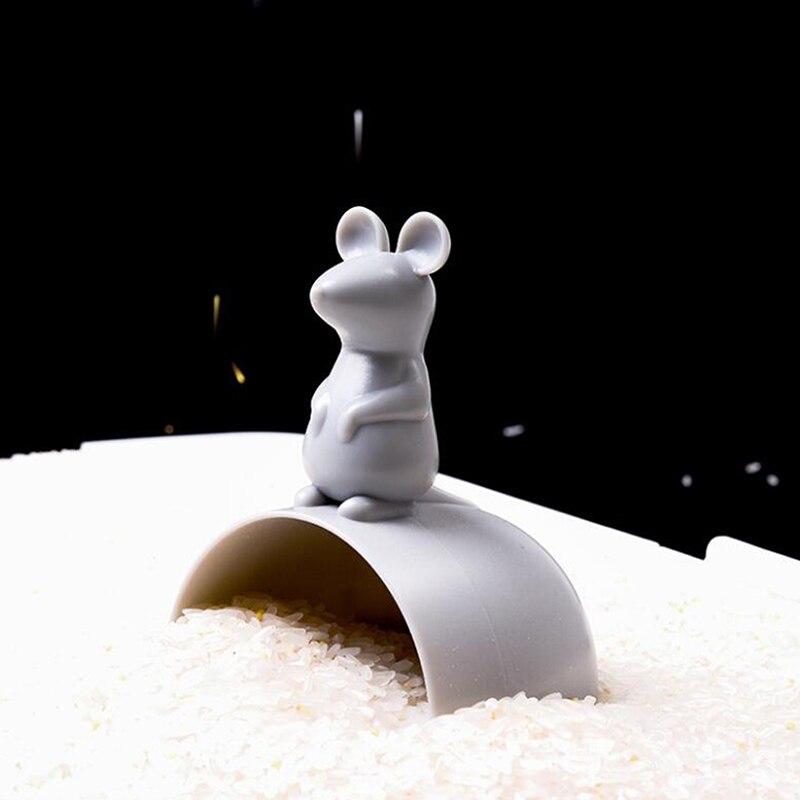 Køkken ris plast målekop søde tegneserie ris ske ris kop mus form hjem madlavning tilbehør forsyninger
