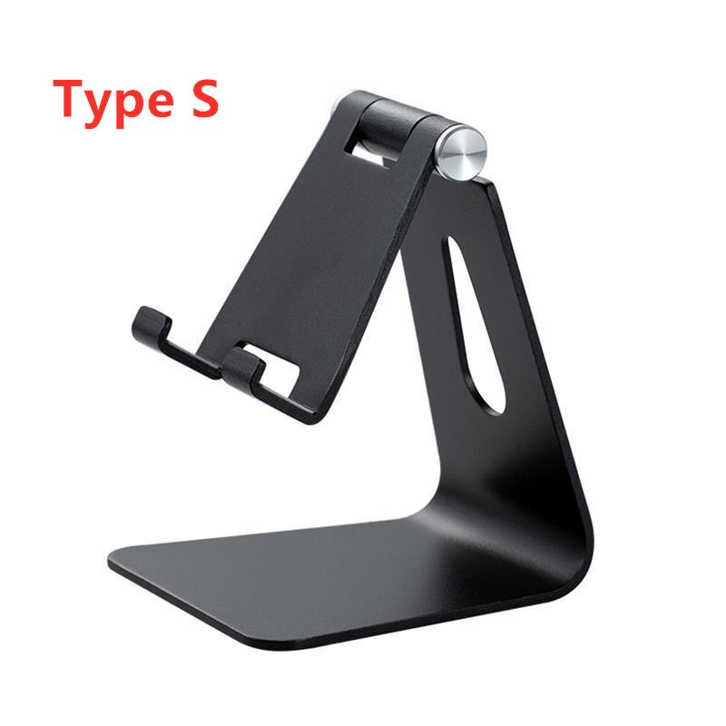 Soporte de escritorio Universal de aluminio para teléfono móvil Xiaomi, soporte de Metal para tabletas iPhone, ipad Black Friday: S-Black