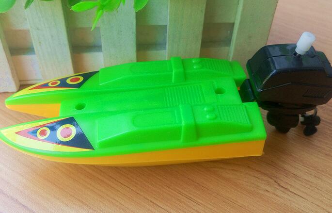 Zomer water speelgoed wind-up speelgoed windup water snelheid boot